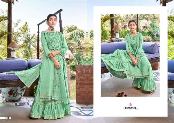Rangoon Prensets Ghoomar  Readymade Cotton Sharara Suits Wholesale Rate In Surat