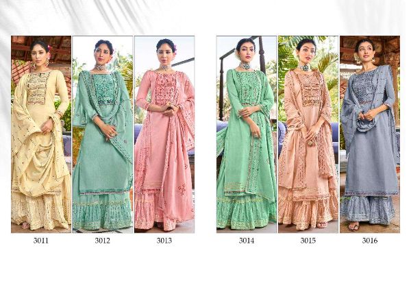 Rangoon Prensets Ghoomar  Readymade Cotton Sharara Suits Wholesale Rate In Surat