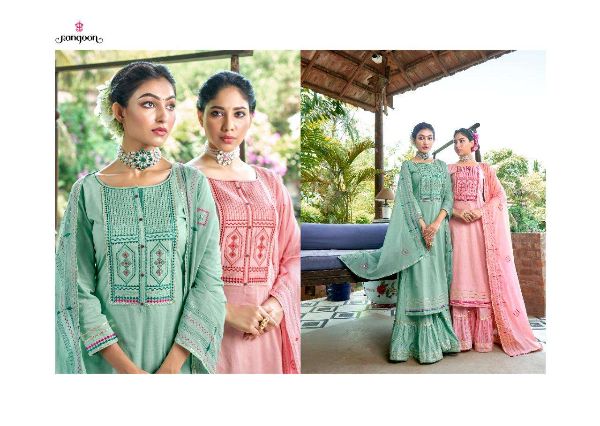 Rangoon Prensets Ghoomar  Readymade Cotton Sharara Suits Wholesale Rate In Surat