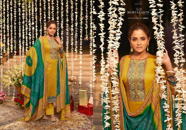 Mumtaz Arts Presnets  Jash E Bandhani Hitlist Jam Satin Karachi Suits Wholesale Rate In Surat