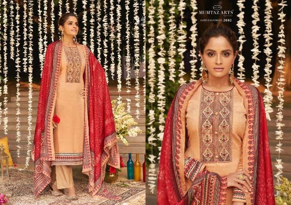 Mumtaz Arts Presnets  Jash E Bandhani Hitlist Jam Satin Karachi Suits Wholesale Rate In Surat