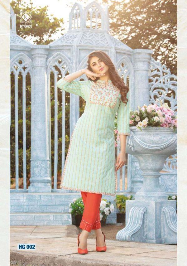Kiana Presnets  Hello Gorgeous Cotton Kurti With Pant Good Looking Collection Wholesale Rate In Surat