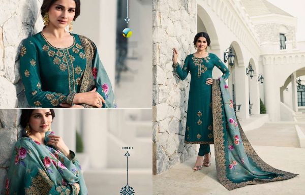 Vinay Fashion Presents  Mehfil  Georgette Satin Classy Elegant Salwar Kameez Wholesale Rate In Surat