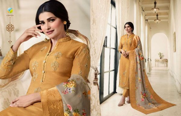 Vinay Fashion Presents  Mehfil  Georgette Satin Classy Elegant Salwar Kameez Wholesale Rate In Surat