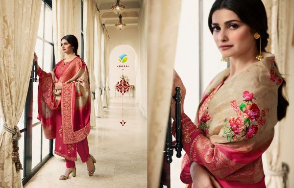 Vinay Fashion Presents  Mehfil  Georgette Satin Classy Elegant Salwar Kameez Wholesale Rate In Surat
