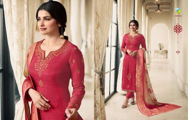 Vinay Fashion Presents  Mehfil  Georgette Satin Classy Elegant Salwar Kameez Wholesale Rate In Surat