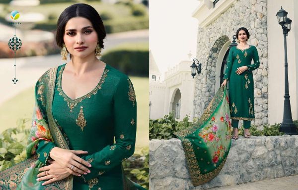 Vinay Fashion Presents  Mehfil  Georgette Satin Classy Elegant Salwar Kameez Wholesale Rate In Surat