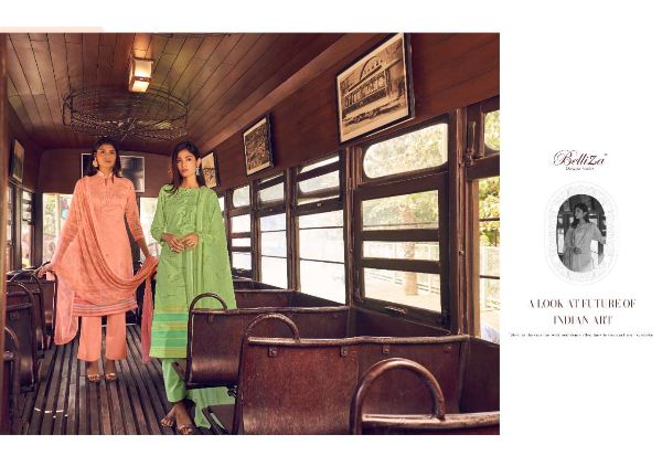Belliza Presents Nazrana  Cotton Digital Printed Daily Wear Ladies Suits Wholesale Rate In Surat