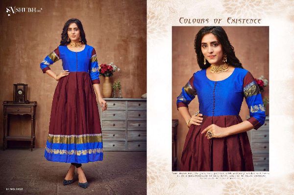 Shubh Nx Presents  Peacock  Casual Wear Ladies Long Kurtis Wholesale Rate In Surat