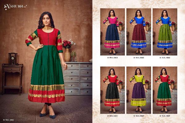 Shubh Nx Presents  Peacock  Casual Wear Ladies Long Kurtis Wholesale Rate In Surat