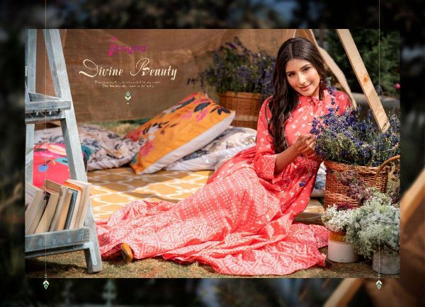 Psyna Presents Phool Vol 4 Cotton Designer Long And Party Wear Gown Wholesale Rate In Surat