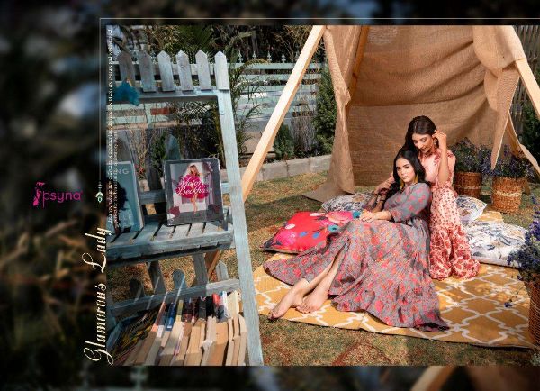 Psyna Presents Phool Vol 4 Cotton Designer Long And Party Wear Gown Wholesale Rate In Surat