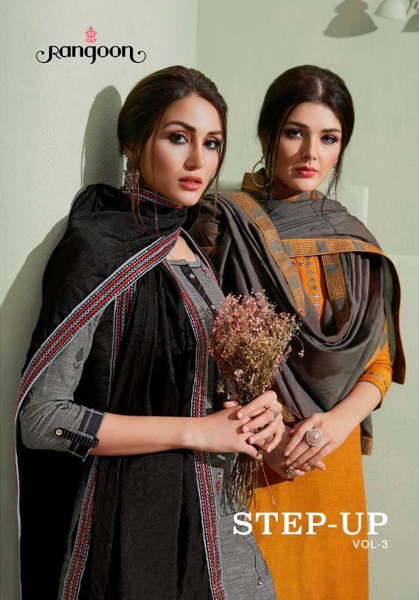 Rangoon Presnets Stepup Vol 3 South Cotton Readymade Plazzo Style Suit Latest Trending Series Catalog Wholesale Rate In Surat