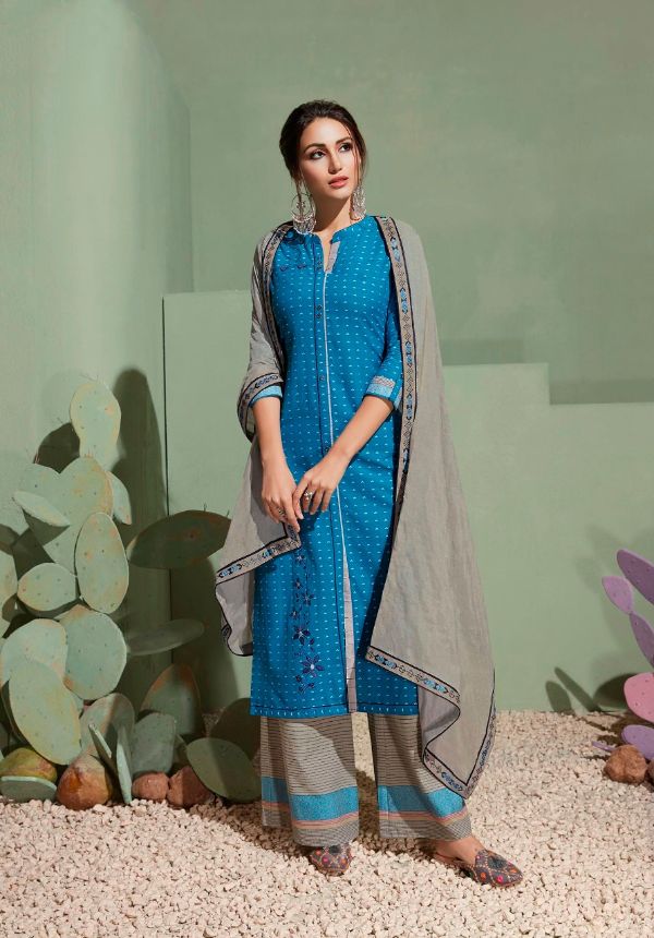 Rangoon Presnets Stepup Vol 3 South Cotton Readymade Plazzo Style Suit Latest Trending Series Catalog Wholesale Rate In Surat