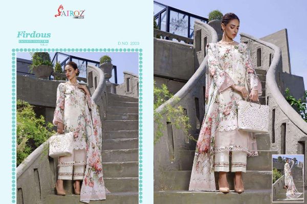 Sairoz Fabs Presnets Firdous Exclusive Collection Vol-3 Pakistani Suits Wholeslae Rate In Surat