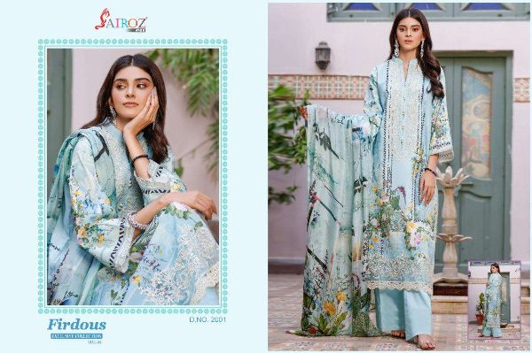 Sairoz Fabs Presnets Firdous Exclusive Collection Vol-3 Pakistani Suits Wholeslae Rate In Surat