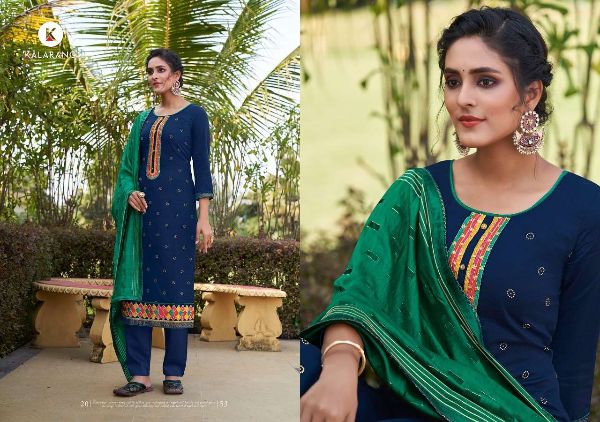 Kalarang Presnets Samaira  Jam Silk Cotton Dress Materials Supplier Wholesale Rate In Surat