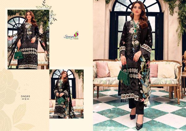 Saniya Presents  Rouch Vol 7 Cambric Embroidery Pakistani Dresse Wholesale Rate In Surat