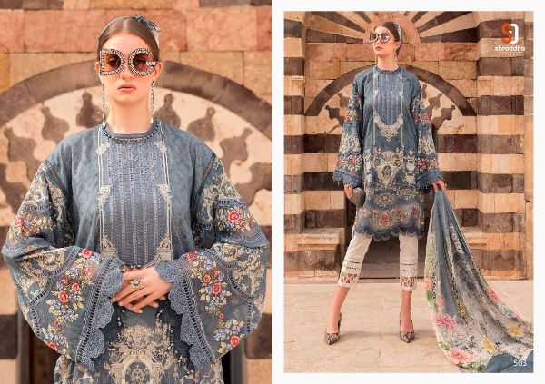 Shraddha  Presnets Maria B Lawn Vol 1 Pakistani Cotton Lawn Salwar Kameez Wholesale Rate In Surat