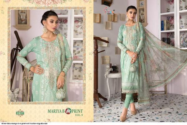 Shree Fabs Presnets Mariya B M Print Vol 9  Suit Wholesale Rate In Surat