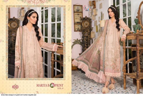 Shree Fabs Presnets Mariya B M Print Vol 9  Suit Wholesale Rate In Surat