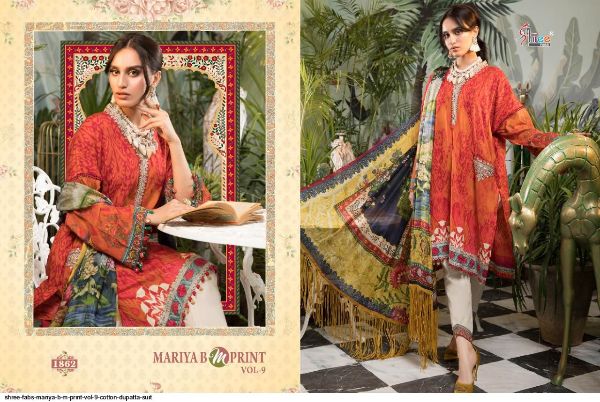 Shree Fabs Presnets Mariya B M Print Vol 9  Suit Wholesale Rate In Surat