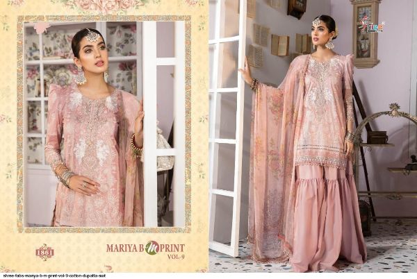 Shree Fabs Presnets Mariya B M Print Vol 9  Suit Wholesale Rate In Surat