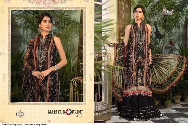 Shree Fabs Presnets Mariya B M Print Vol 9  Suit Wholesale Rate In Surat