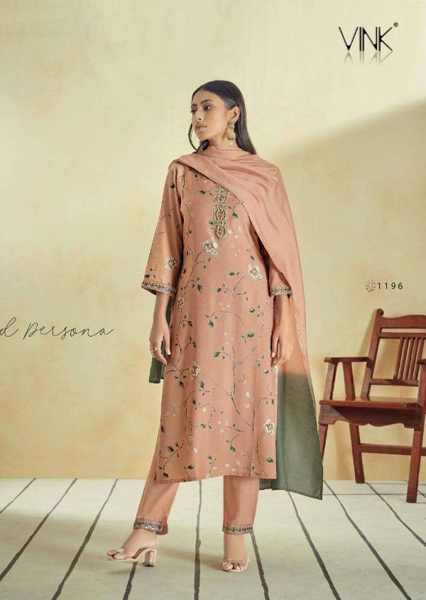Vink Presnets   Symphonpure Muslin Designer Fancy Readymade Suits Wholesale Rate In Surat