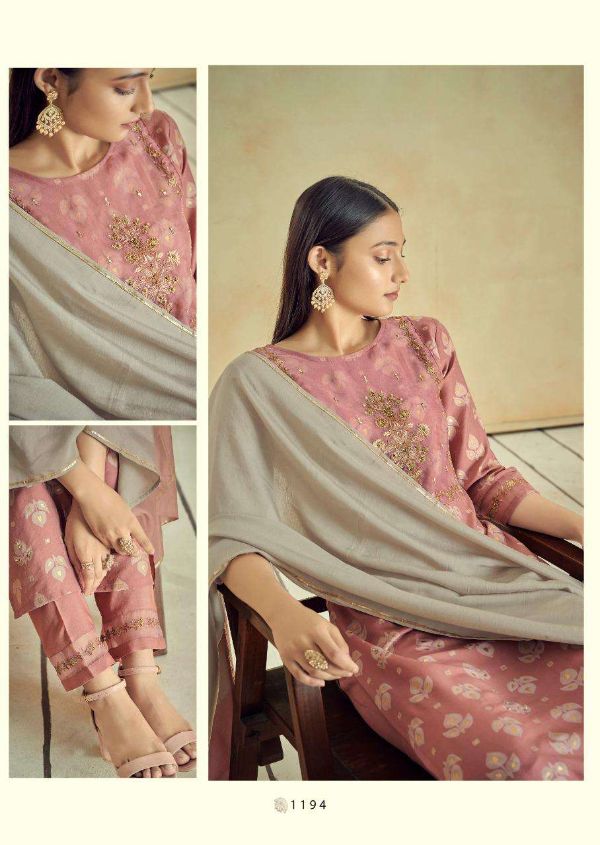 Vink Presnets   Symphonpure Muslin Designer Fancy Readymade Suits Wholesale Rate In Surat