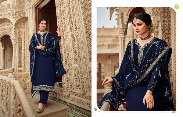 Vinay Fashion Presnets  Afsaana Georgette Embroidery Indian Designer Suits Wholesale Rate In Surat