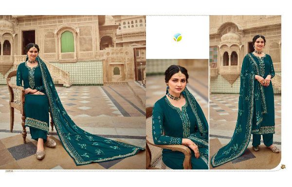 Vinay Fashion Presnets  Afsaana Georgette Embroidery Indian Designer Suits Wholesale Rate In Surat