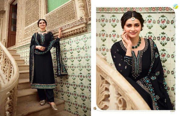 Vinay Fashion Presnets  Afsaana Georgette Embroidery Indian Designer Suits Wholesale Rate In Surat