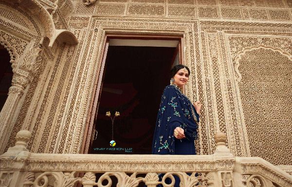 Vinay Fashion Presnets  Afsaana Georgette Embroidery Indian Designer Suits Wholesale Rate In Surat