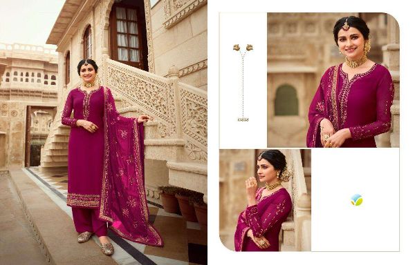 Vinay Fashion Presnets  Afsaana Georgette Embroidery Indian Designer Suits Wholesale Rate In Surat