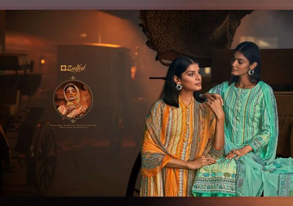 Zulfat Presnets  Advika Cotton Printed Daily Wear Dress Materials Wholesale Rate In Surat