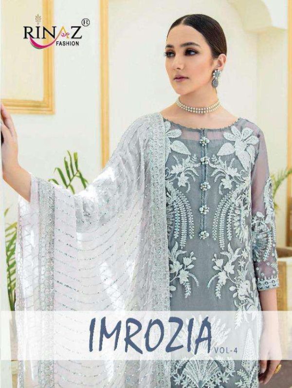 Rinaz Fashion Presnets Imorzia Vol-4 Georgette Pakistani Suits Wholesale Rate In Surat