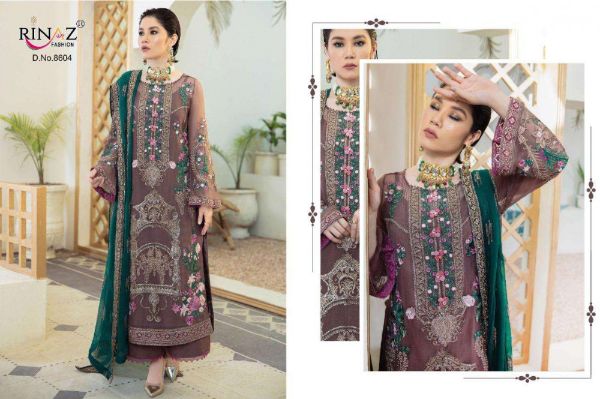 Rinaz Fashion Presnets Imorzia Vol-4 Georgette Pakistani Suits Wholesale Rate In Surat