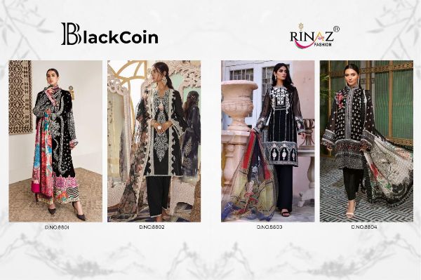 Rinaz Fashion Presnets Black Coin  Beautiful Black Dresses Wholesale Rate In Surat