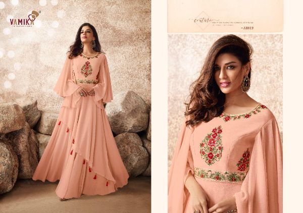 Vamika Presents Sui Dhaga Vol-3 Georgette With Heavy Embroidery Work Gown Type Catalog Collections Wholesalerate In Surat