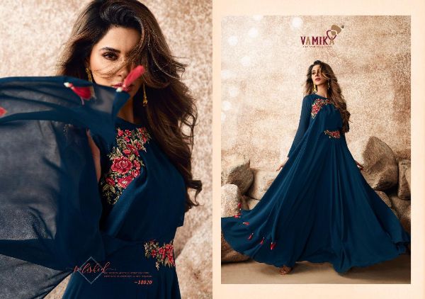 Vamika Presents Sui Dhaga Vol-3 Georgette With Heavy Embroidery Work Gown Type Catalog Collections Wholesalerate In Surat