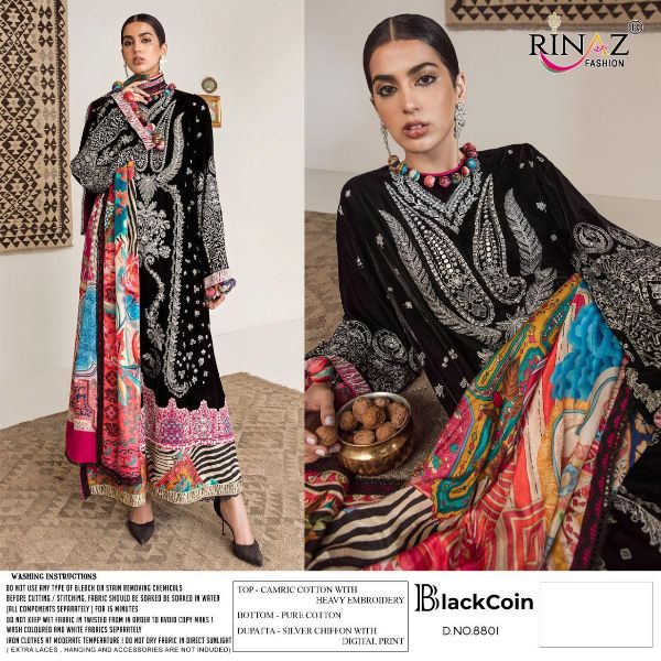 Rinaz Fashion Presnets Black Coin  Beautiful Black Dresses Wholesale Rate In Surat