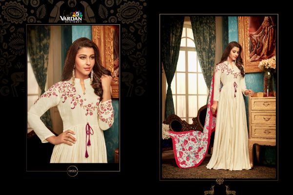Vardan Designer Presents Ramiadesigner Muslin Long Gown Catalog Collections Wholesale Rate In Surat