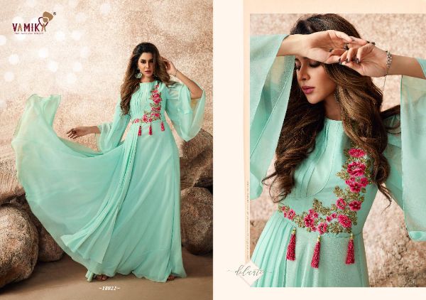 Vamika Presents Sui Dhaga Vol-3 Georgette With Heavy Embroidery Work Gown Type Catalog Collections Wholesalerate In Surat