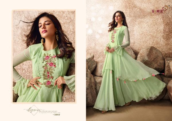 Vamika Presents Sui Dhaga Vol-3 Georgette With Heavy Embroidery Work Gown Type Catalog Collections Wholesalerate In Surat