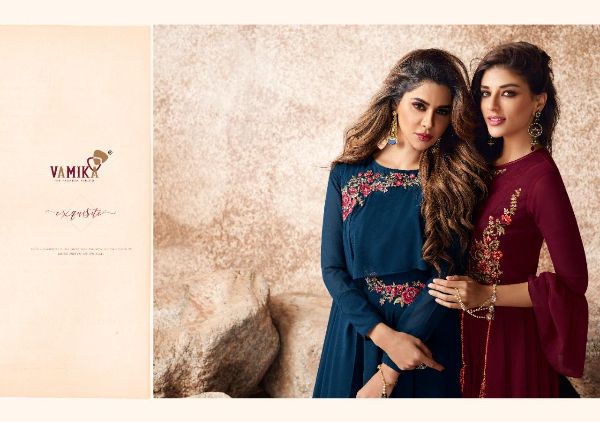 Vamika Presents Sui Dhaga Vol-3 Georgette With Heavy Embroidery Work Gown Type Catalog Collections Wholesalerate In Surat