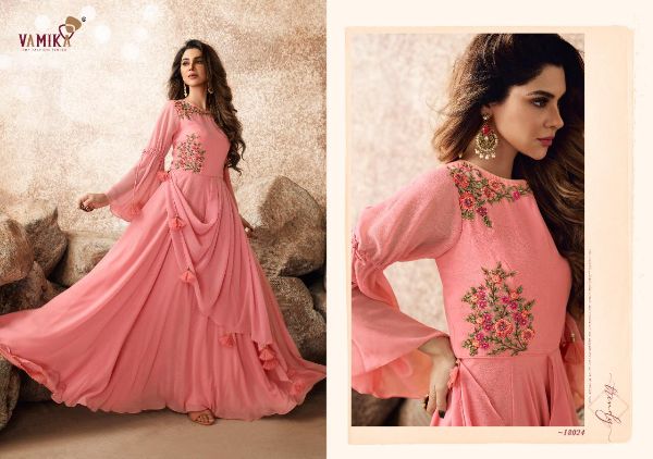 Vamika Presents Sui Dhaga Vol-3 Georgette With Heavy Embroidery Work Gown Type Catalog Collections Wholesalerate In Surat
