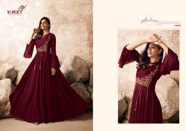 Vamika Presents Sui Dhaga Vol-3 Georgette With Heavy Embroidery Work Gown Type Catalog Collections Wholesalerate In Surat