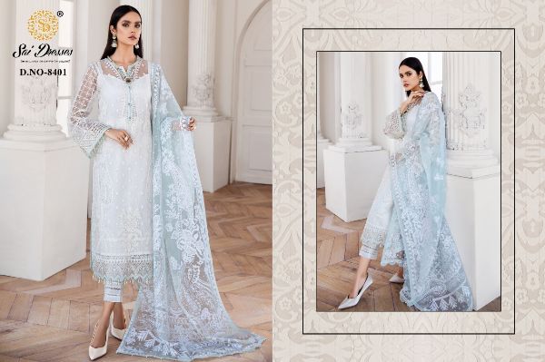 Sai Dresses Present Jazmin Vol-17 Pakistani Fox Georgette Embroidery Suits Latest Catalogue Wholesale Rate In Surat