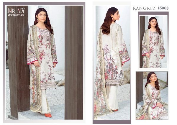 Fair Lady Presnets Ramsha Rangrez Pakistani Luxury Lawn Collection 2021 Wholesale Rate In Surat